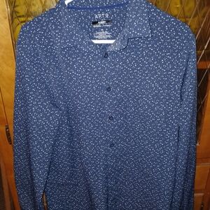 Apt. 9 Blue Casual Button Down Shirt